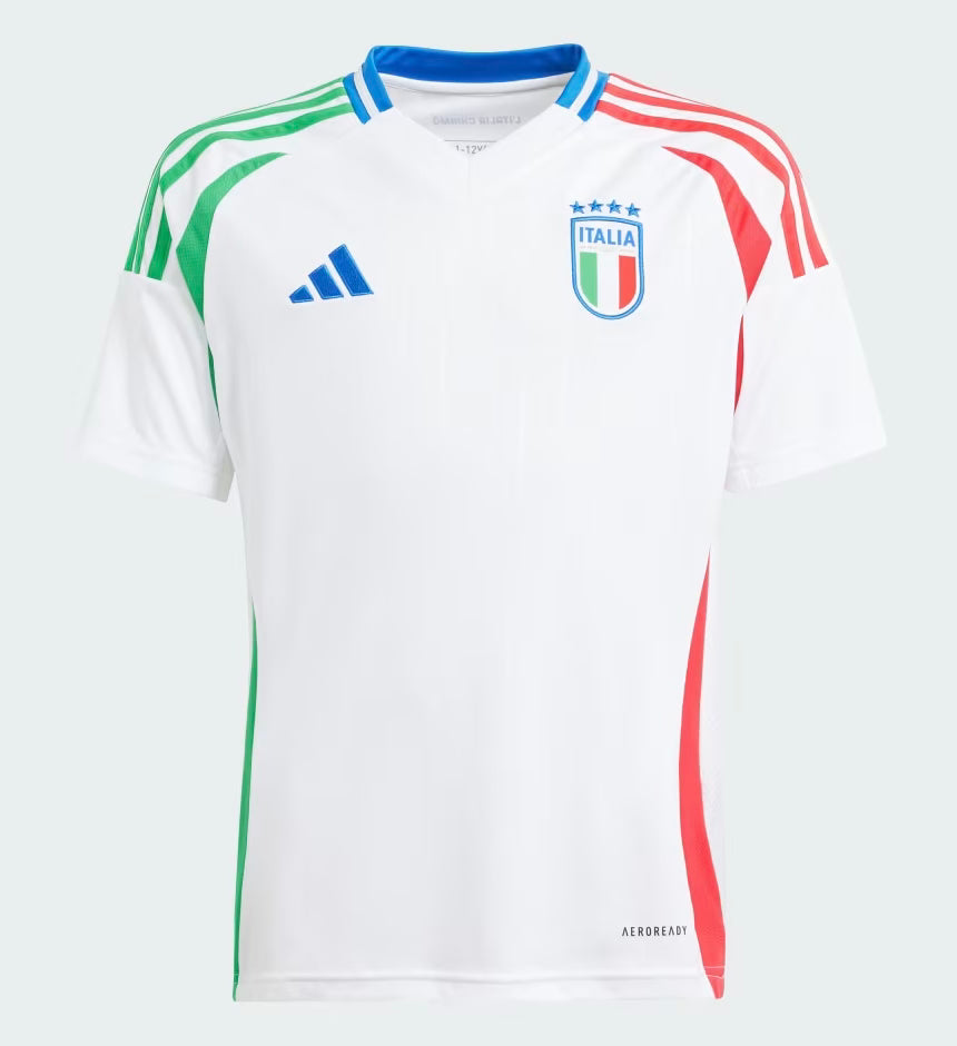 Youth Adidas Italy Euro 24 Away Jersey