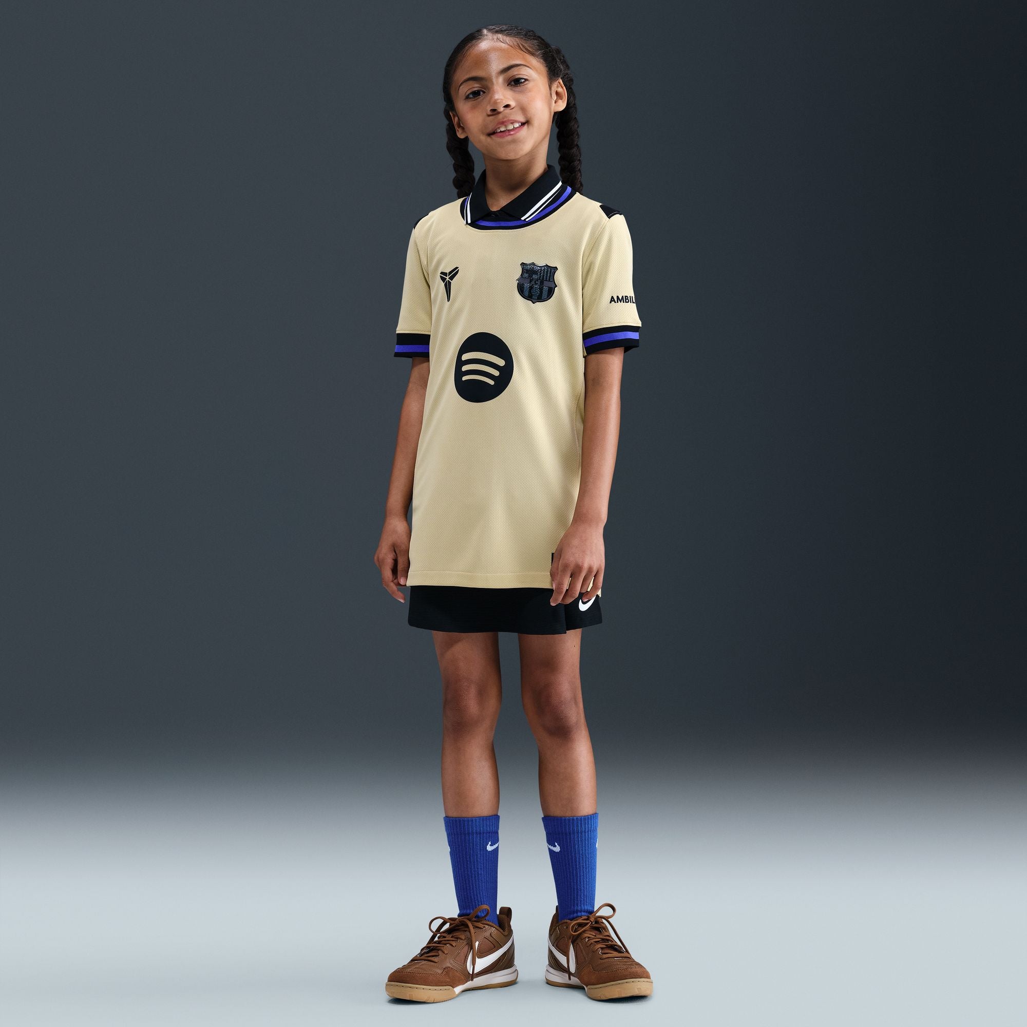 Lamine Yamal FC Barcelona 25/26 Stadium Away Jersey for Kids