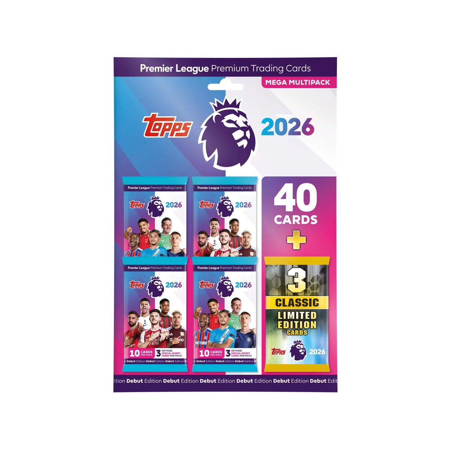Topps Premier League 25/26 Debut Edition Cards - Mega Multipack