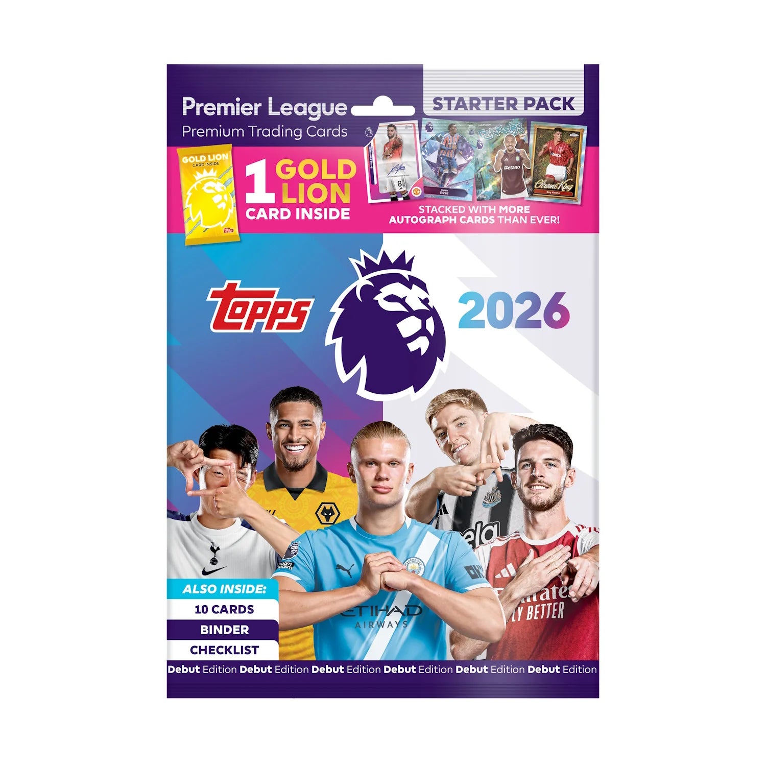 Topps Premier League 25/26 Debut Edition Cards - Starter Pack