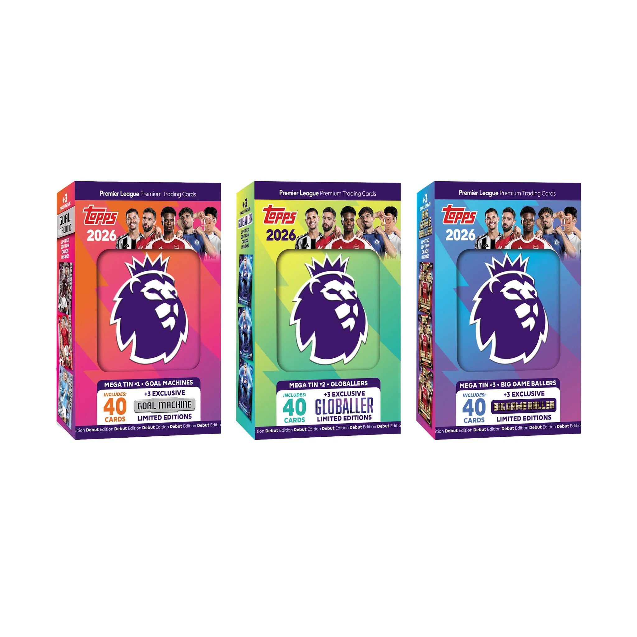 Topps Premier League 25/26 Debut Edition Cards - Mega Tin