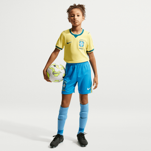 Brazil Home Shorts for Kids 2026