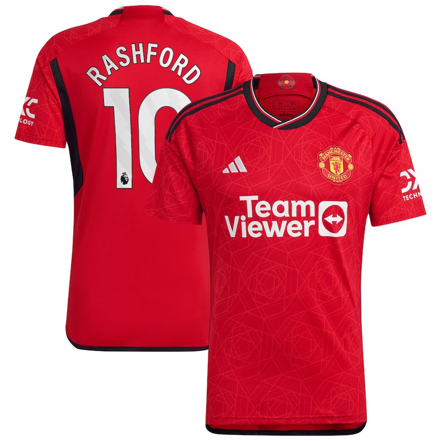 Adidas Manchester United Stadium Home Jersey 2023/24 ( RASHFORD # 10)