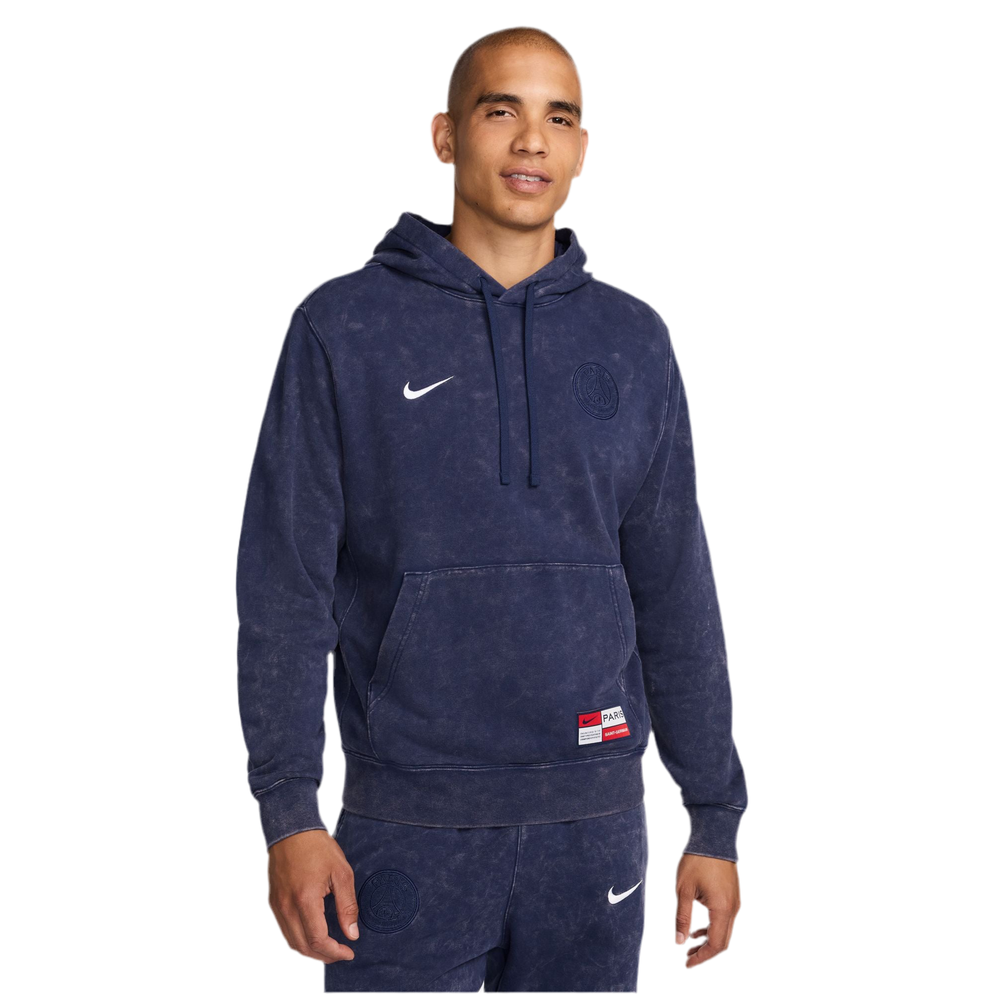 Nike Paris Saint-Germain Club Soccer French Terry Pullover Hoodie [Navy]