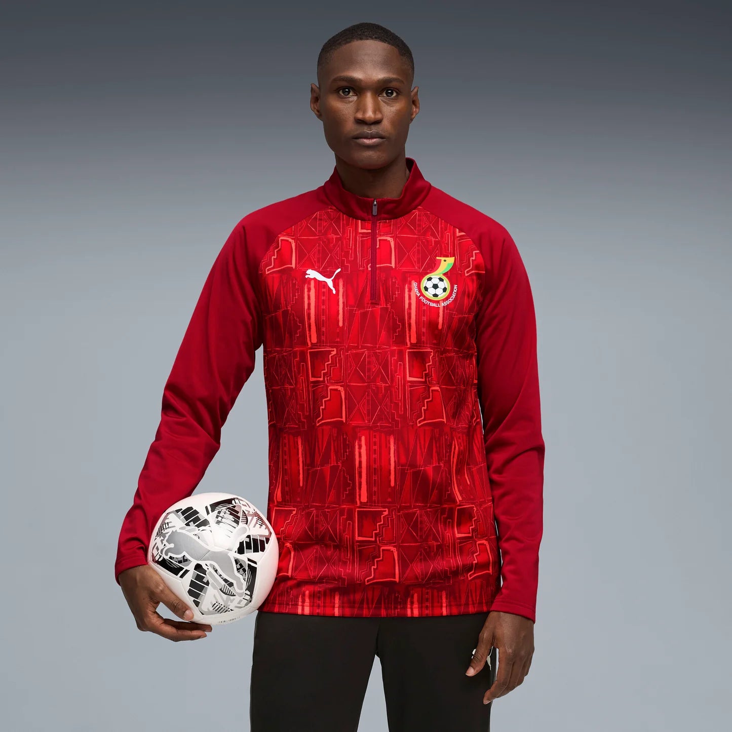 Ghana GFA Warm Up 1/4 Zip Top