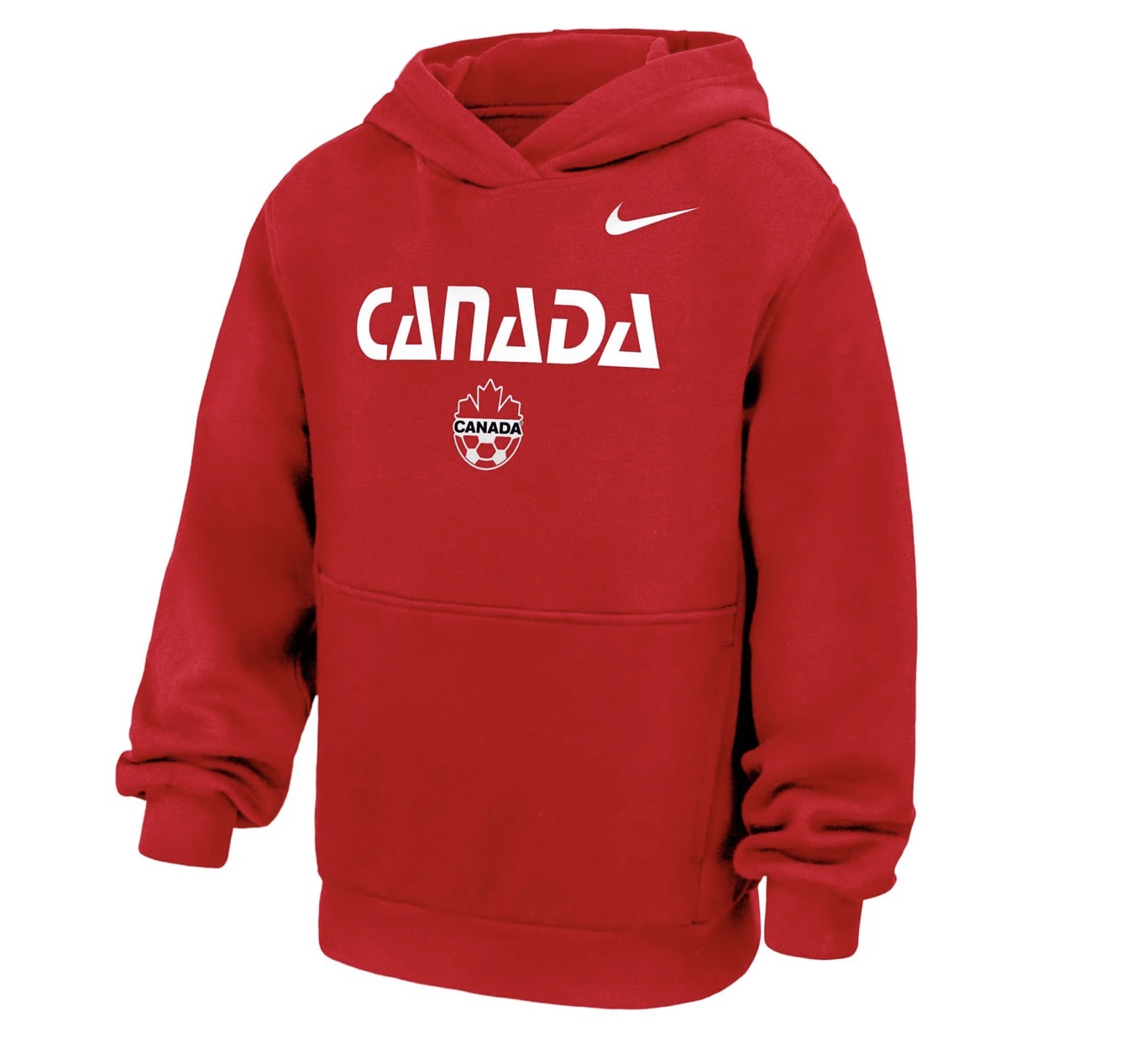Youth Canada Fleece Pullover Hoodie - Red