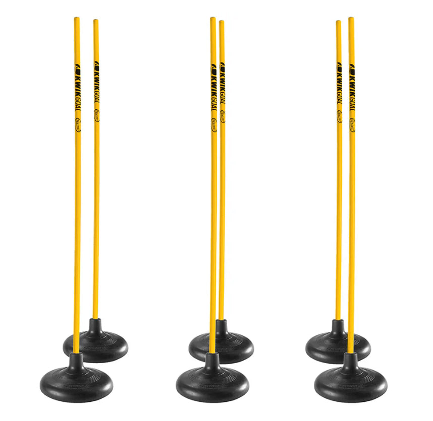 Kwik Goal Training Sticks With Base (6 pcs)