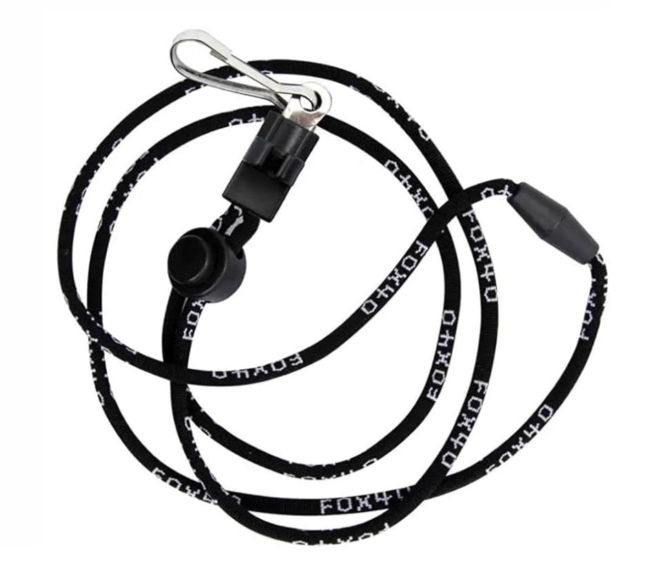 Fox 40 Pearl Pealess Whistle with Lanyard - Black