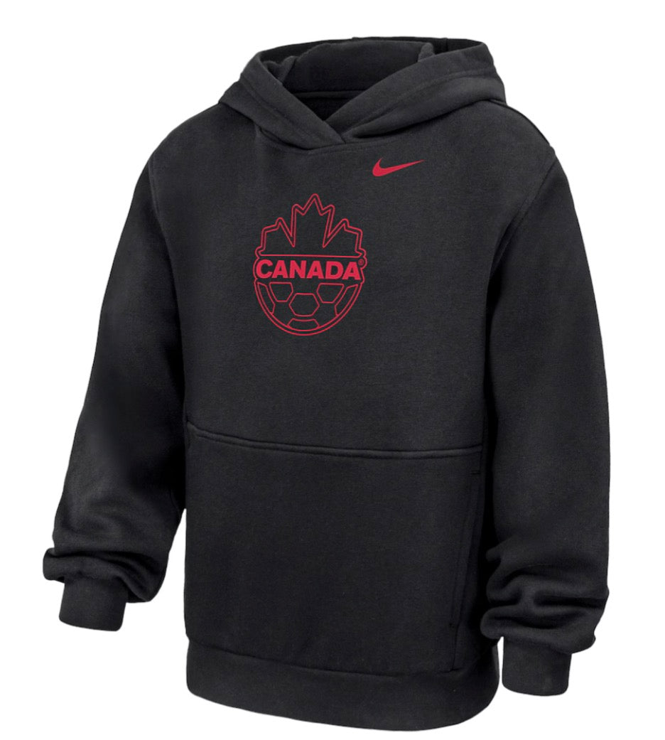 Youth Canada Fleece Pullover Hoodie - Black