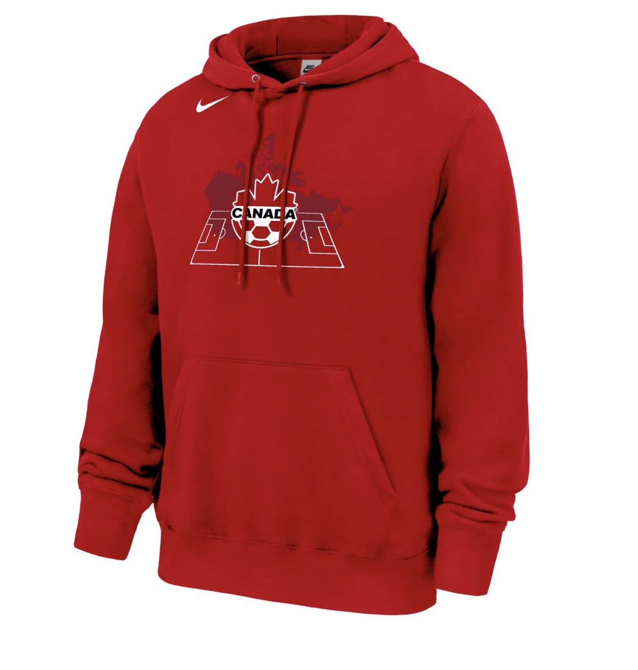 Canada Fleece Pullover Hoodie - Red