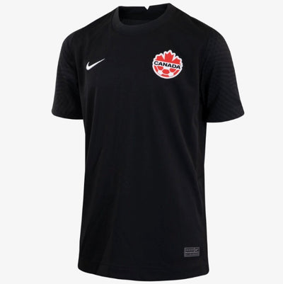 Youth Canada Soccer Nike 2022/23 Third Black Jersey