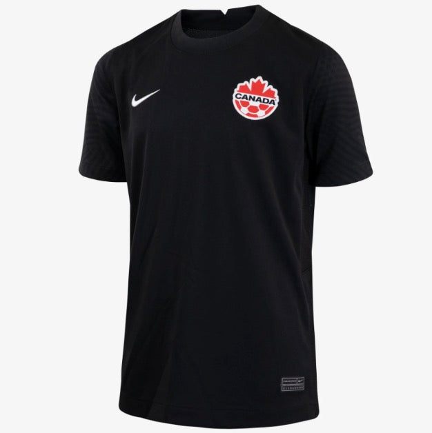 Youth Canada Soccer Nike 2022/23 Third Black Jersey