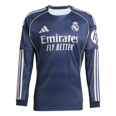 Real Madrid 25/26 Long Sleeve Away Jersey