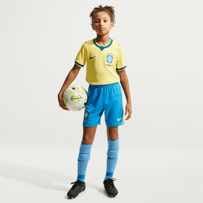 Brazil Home Shorts for Kids 2026