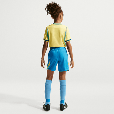 Brazil Home Shorts for Kids 2026