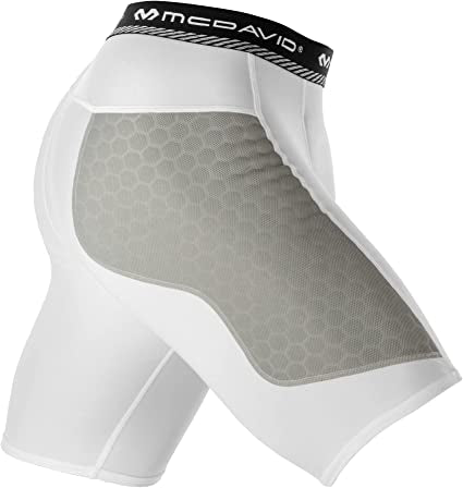 Youth McDavid Thin Sliding White Shorts