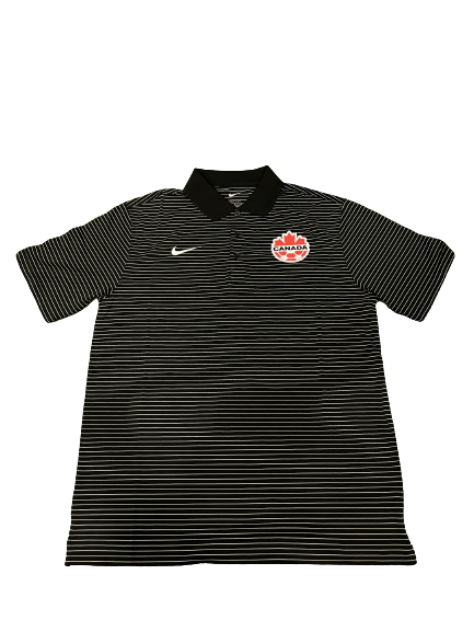 Nike Canada Stadium Striped Polo Shirt