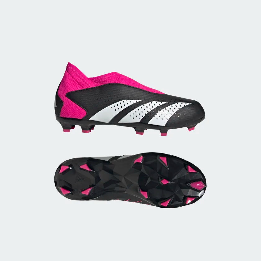 Junior Adidas Predator Accuracy .3 LL FG - BLACK/PINK