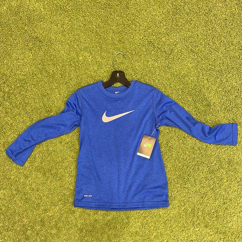Youth Nike Compression Shirt - Blue
