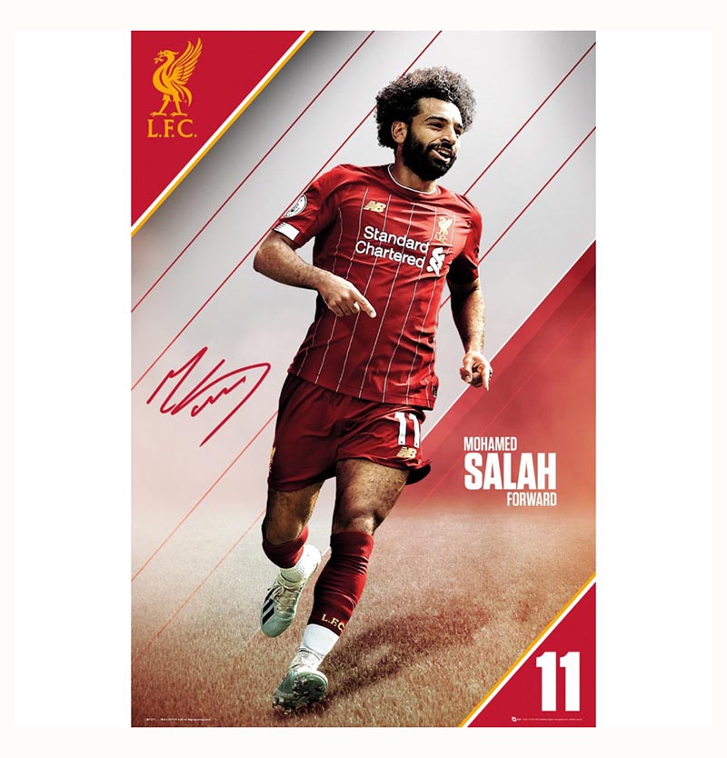 Mo Salah Liverpool FC Team Poster